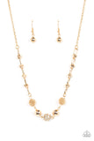 Paparazzi "Taunting Twinkle" Gold Necklace & Earring Set Paparazzi Jewelry