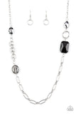 Paparazzi "Famous And Fabulous" Black Necklace & Earring Set Paparazzi Jewelry