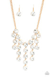 Paparazzi "Spotlight Stunner" Gold Necklace & Earring Set Paparazzi Jewelry