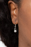 Paparazzi "Too Good to BEAM True" White Necklace & Earring Set Paparazzi Jewelry