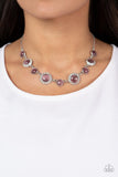 Paparazzi "Too Good to BEAM True" Purple Necklace & Earring Set Paparazzi Jewelry