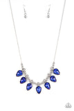 Paparazzi "Crown Jewel Couture" Blue Necklace & Earring Set Paparazzi Jewelry
