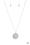 Paparazzi "Oceanic Eclipse" Silver Necklace & Earring Set Paparazzi Jewelry