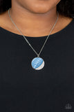 Paparazzi "Oceanic Eclipse" Blue Necklace & Earring Set Paparazzi Jewelry