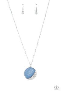 Paparazzi "Oceanic Eclipse" Blue Necklace & Earring Set Paparazzi Jewelry