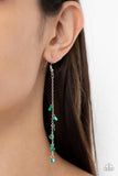 Paparazzi "Extended Eloquence" Green Earrings Paparazzi Jewelry