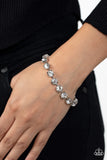 Paparazzi "A-Lister Afterglow" White Bracelet Paparazzi Jewelry