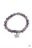 Paparazzi "Butterfly Nirvana" Purple Bracelet Paparazzi Jewelry