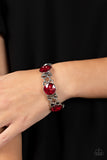 Paparazzi "Devoted to Drama" Red Bracelet Paparazzi Jewelry