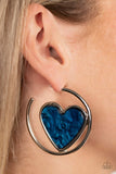 Paparazzi "Smitten with You" Blue Earrings Paparazzi Jewelry