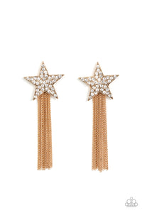 Paparazzi "Superstar Solo" Gold Post Earrings Paparazzi Jewelry