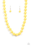 Paparazzi "Popping Promenade" Yellow Necklace & Earring Set Paparazzi Jewelry