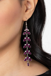 Paparazzi "Fanciful Foliage" Purple Earrings Paparazzi Jewelry