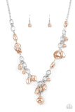 Paparazzi "Nautical Nouveau" Brown Necklace & Earring Set Paparazzi Jewelry