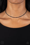 Paparazzi "Mini MVP" Blue Choker Necklace & Earring Set Paparazzi Jewelry