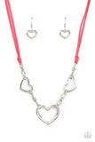 Paparazzi "Fashionable Flirt" Pink Necklace & Earring Set Paparazzi Jewelry
