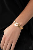 Paparazzi "Dare To Flare" Gold Bracelet Paparazzi Jewelry