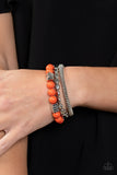 Paparazzi "Tour de Tourist" Orange Bracelet Paparazzi Jewelry