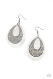 Paparazzi "Bountiful Beaches" White Earrings Paparazzi Jewelry