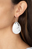 Paparazzi "Bountiful Beaches" White Earrings Paparazzi Jewelry