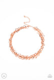 Paparazzi "Cause a Commotion" Copper Choker Necklace & Earring Set Paparazzi Jewelry