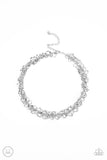 Paparazzi "Cause a Commotion" Silver Choker Necklace & Earring Set Paparazzi Jewelry