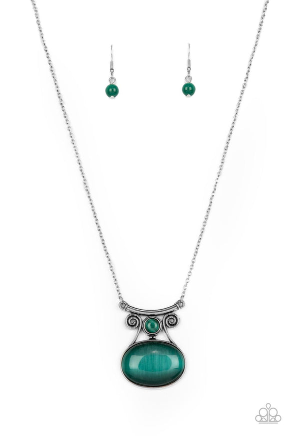 Sweet DREAMCATCHER - green - Paparazzi necklace – JewelryBlingThing