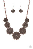 Paparazzi "Basketful Of Blossoms" Copper Necklace & Earring Set Paparazzi Jewelry