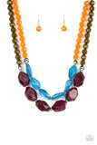 Paparazzi "Tropical Trove" Purple Necklace & Earring Set Paparazzi Jewelry