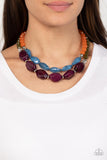 Paparazzi "Tropical Trove" Purple Necklace & Earring Set Paparazzi Jewelry