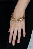 Paparazzi "Confidently Curvaceous" Gold Bracelet Paparazzi Jewelry