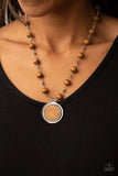 Paparazzi "Soulful Sunrise" Brown Necklace & Earring Set Paparazzi Jewelry