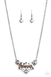 Paparazzi "Lavishly Loaded" Black Necklace & Earring Set Paparazzi Jewelry