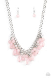 Paparazzi "Beachside Dance" Pink Necklace & Earring Set Paparazzi Jewelry
