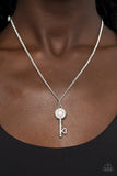 Paparazzi "Prized Key Player" Pink Necklace & Earring Set Paparazzi Jewelry