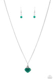 Paparazzi "Gracefully Gemstone" Green Necklace & Earring Set Paparazzi Jewelry