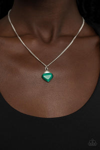 Paparazzi "Gracefully Gemstone" Green Necklace & Earring Set Paparazzi Jewelry