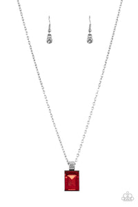 Paparazzi "Understated Dazzle" Red Necklace & Earring Set Paparazzi Jewelry