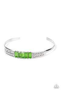 Paparazzi "Spritzy Sparkle" Green Bracelet Paparazzi Jewelry