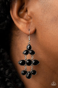 Paparazzi "Bay Breezin" Black Earrings Paparazzi Jewelry