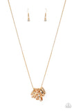 Paparazzi "Audacious Attitude" Gold Necklace & Earring Set Paparazzi Jewelry