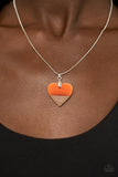 Paparazzi "You Complete Me" Orange Necklace & Earring Set Paparazzi Jewelry