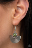 Paparazzi "Manifesting Magic" Green Earrings Paparazzi Jewelry