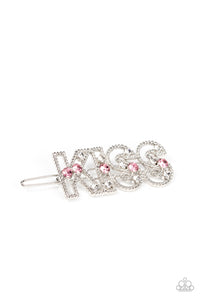 Paparazzi "Kiss Bliss" Pink Hair Clip Paparazzi Jewelry