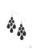 Paparazzi "Feeling TIER-rific" Black Earrings Paparazzi Jewelry