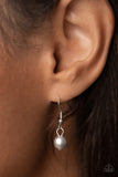 Paparazzi "Drip Drop Dazzle" Silver Necklace & Earring Set Paparazzi Jewelry