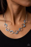 Paparazzi "Blissfully Bubbly" Blue Necklace & Earring Set Paparazzi Jewelry