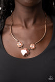 Paparazzi "Divine IRIDESCENCE" Copper Necklace & Earring Set Paparazzi Jewelry