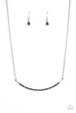 Paparazzi "Collar Poppin Sparkle" Silver Necklace & Earring Set Paparazzi Jewelry