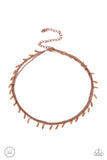 Paparazzi "Monochromatic Magic" Copper Choker Necklace & Earring Set Paparazzi Jewelry